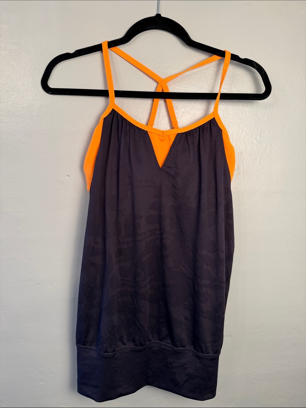 The North Face purple Tank with Bright Orange Straps